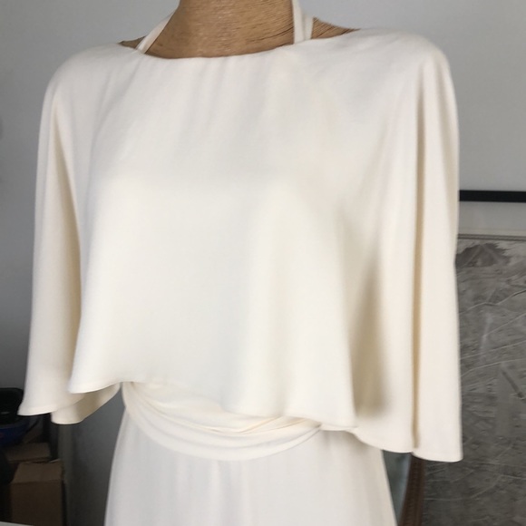 FENDI cream silk dress open back Size 6 - Picture 11 of 16